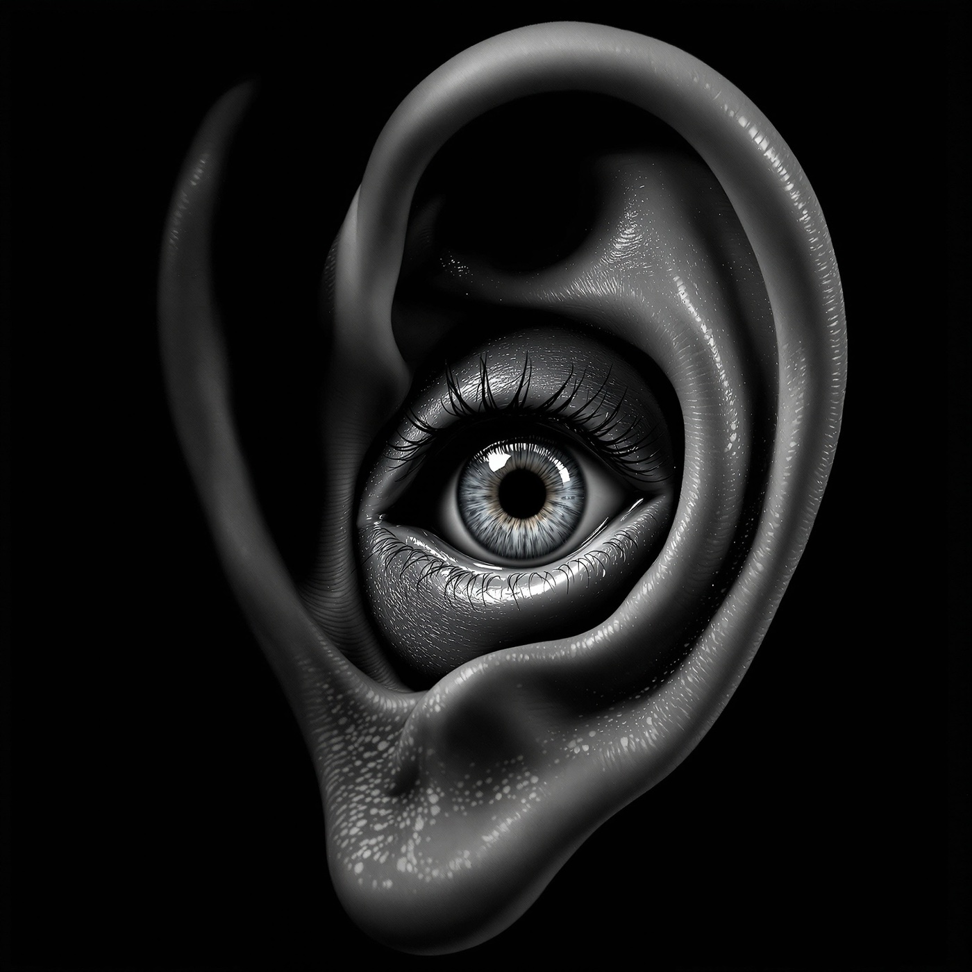 Mossferaitu — an ear with an eye inside it